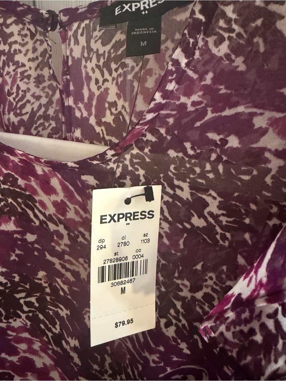 Express Floral Ruffle Sheath Dress - Picture 3 of 5